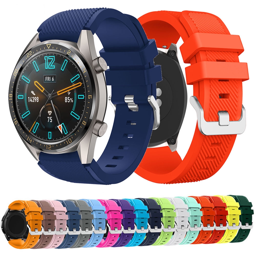 Dây Đeo Silicone Thay Thế 22mm Cho Đồng Hồ Thông Minh Huawei Watch Gt 2 46mm