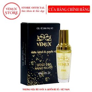 Gel vệ sinh phụ nữ tinh chất vàng 24k khử mùi, trẻ hóa và làm hồng cô bé venux gold 24k