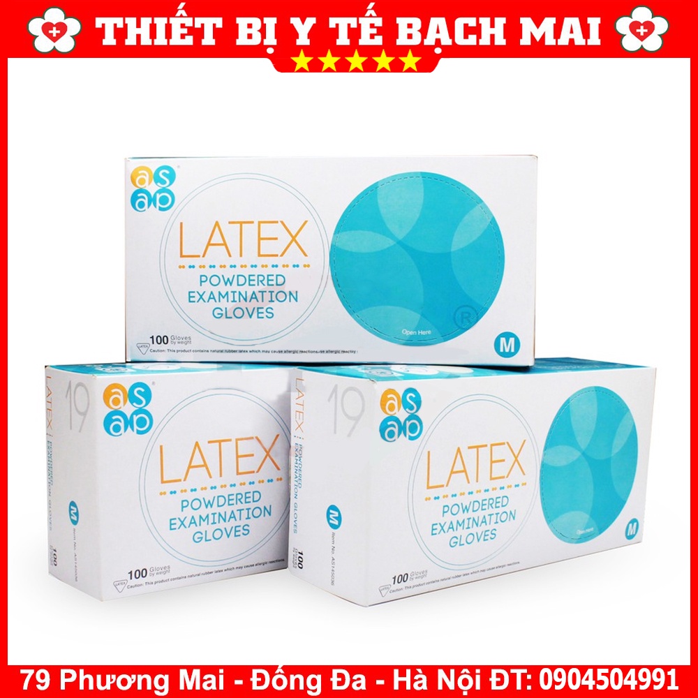 GĂNG TAY Y TẾ LATEX HỘP 50 ĐÔI | BigBuy360 - bigbuy360.vn