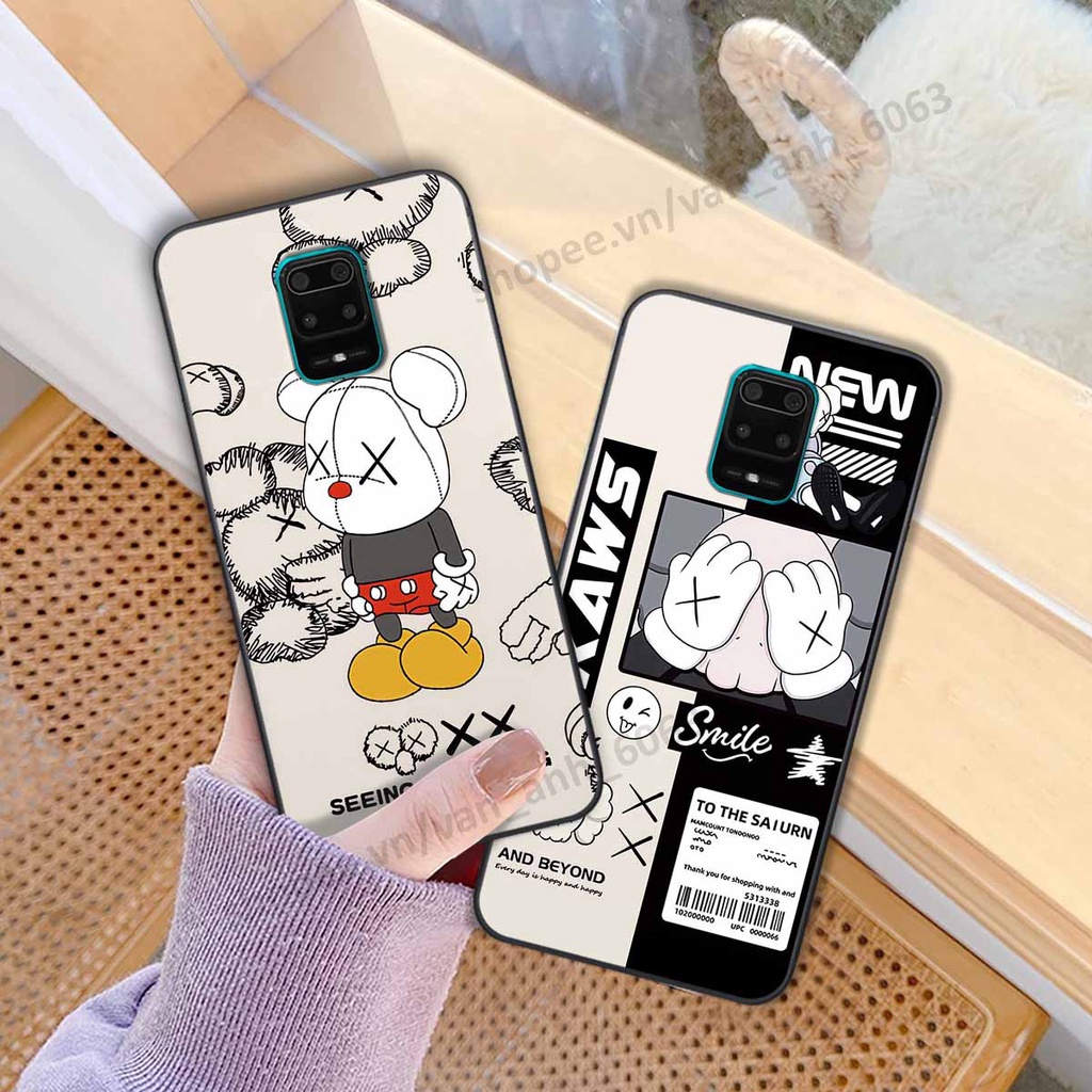 Ốp Xiaomi Redmi Note 9 / Note9s / Note 9 Pro be@r brick mars thời trang, ốp lưng điện thoại viền dẻo siêu chất