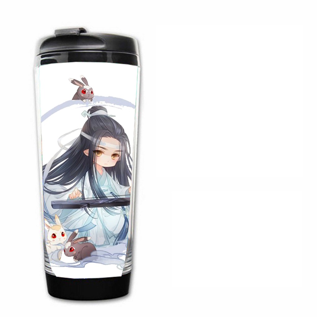 Bình nước in hình Vương Nhất Bác Tiêu Chiến Trần Tình Lệnh chibi
