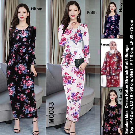 Bộ Áo Thun Cotton + Chân Váy Maxi Thời Trang Cao Cấp M0033
