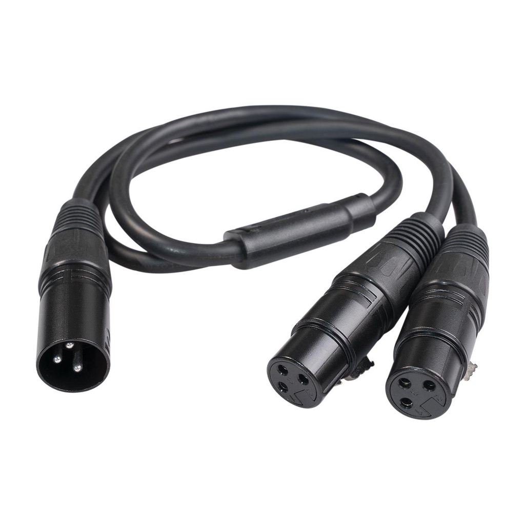 JONYE Cáp Chia Âm Thanh 50cm XLR 3Pin Sang Ổ CắM KéP