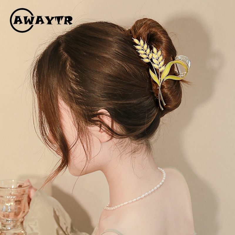 Kẹp Tóc Lúa Mì Bằng Hợp Kim Thời Trang Hàn Quốc Cho Nữ