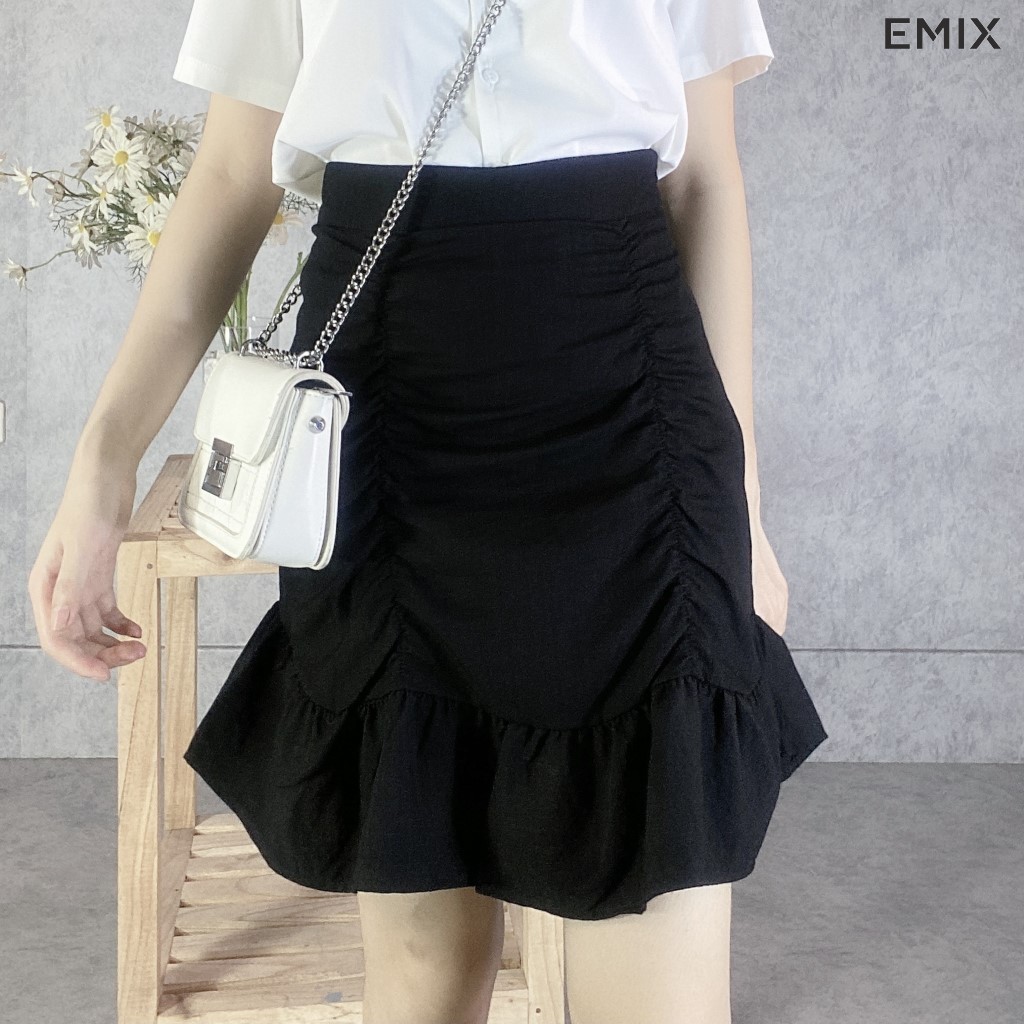 Chân Váy Nhúm Hông Vạt Bèo CV250 EMIX | BigBuy360 - bigbuy360.vn