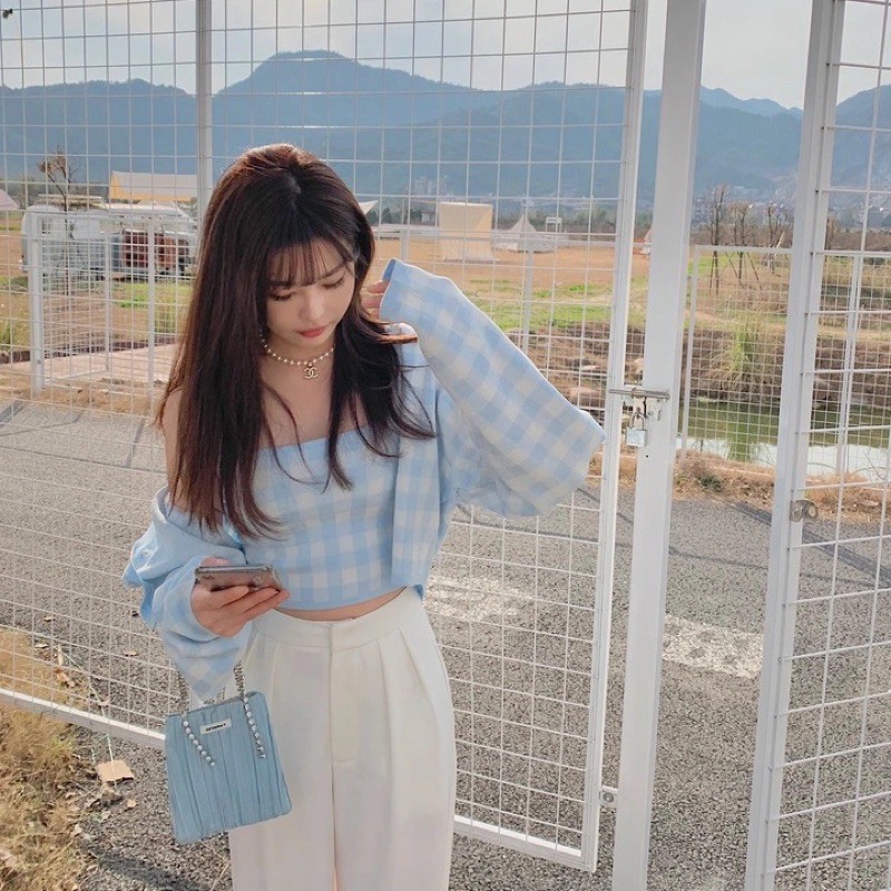 [ORDER TAOBAO] SET ÁO CARDIGAN CARO XANH | BigBuy360 - bigbuy360.vn