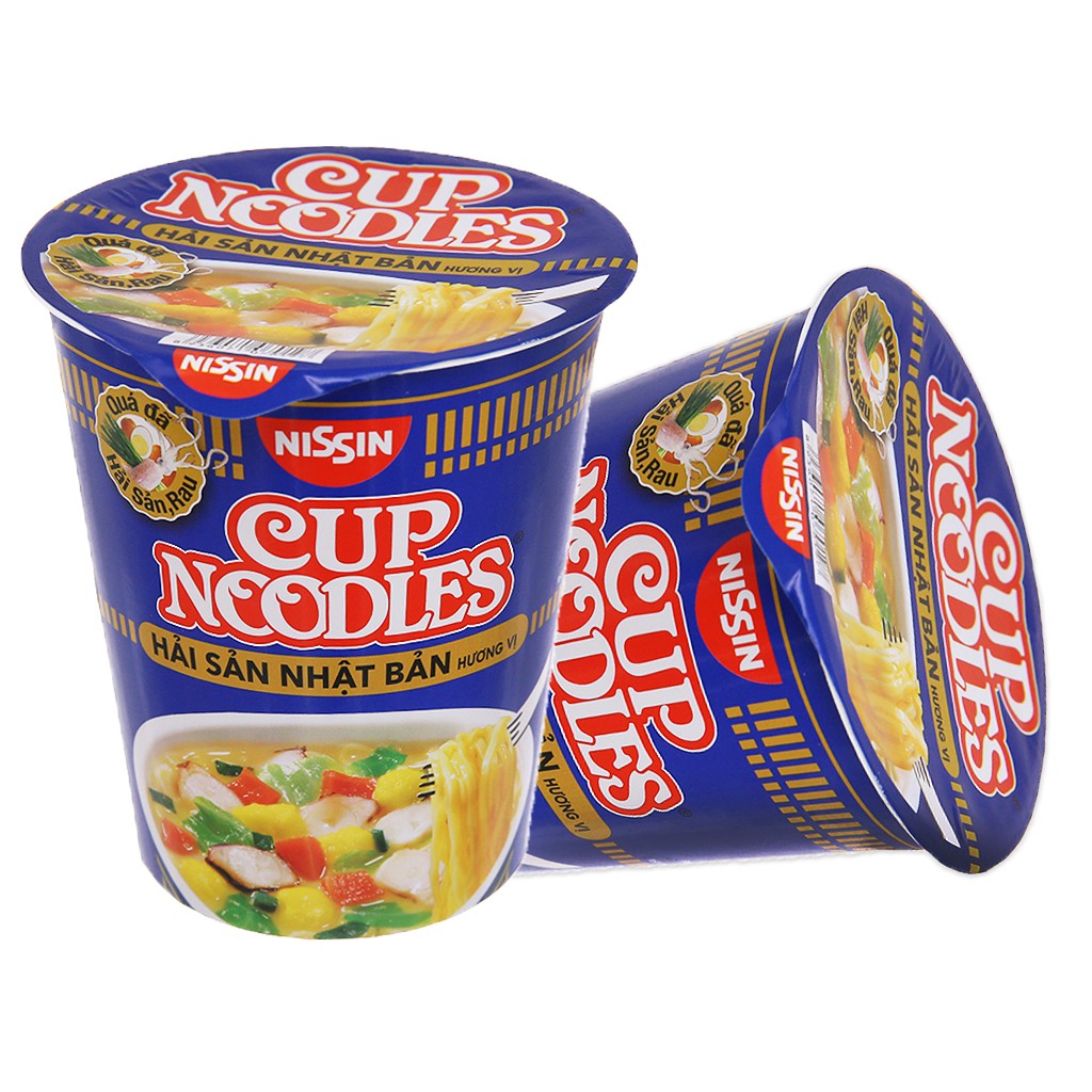 Mì ly Nissin các loại Nhật Bản 67g (đủ 4 vị best seller)