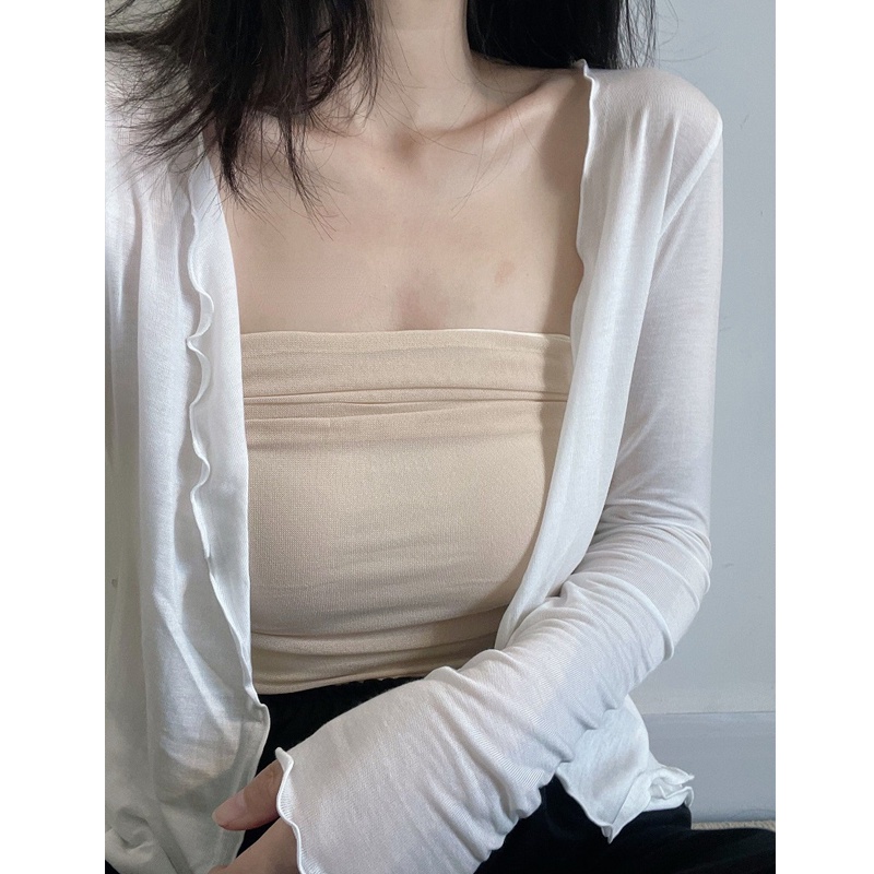 Áo Khoác cardigan Tay Dài Chống Nắng Thời Trang Cho Nữ