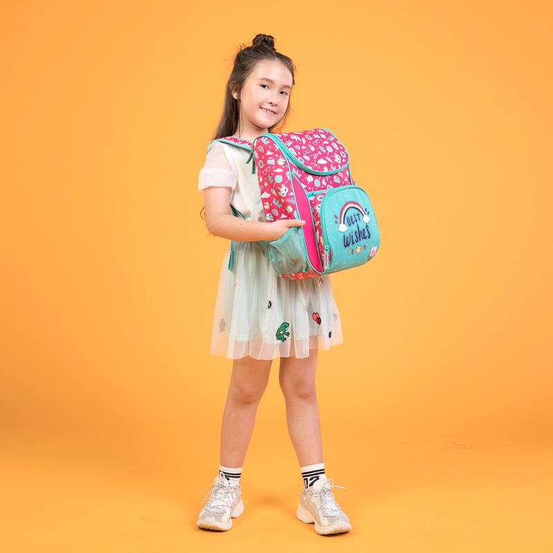 Ba Lô Clever Hippo Doni Dino Kỳ Lân Ngọt Ngào - Hồng