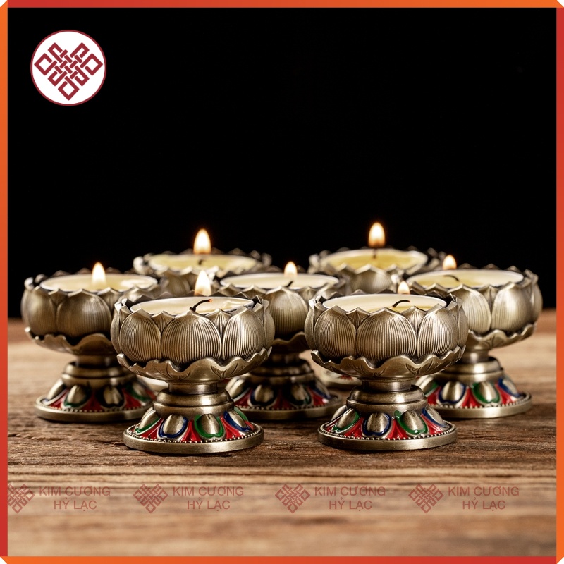 Chân Nến Cúng Phật Đồ Thờ Cúng Mật Tông [Kim Cương Hỷ Lạc]