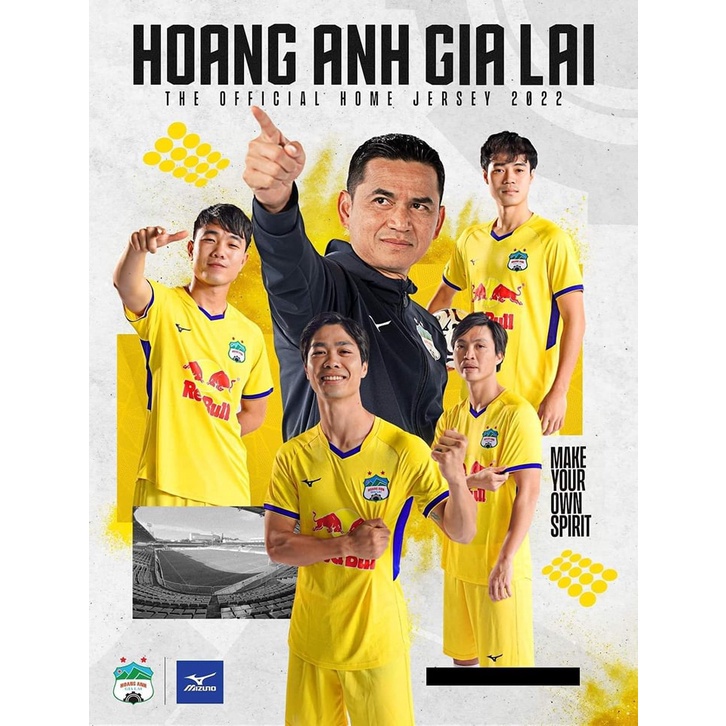 Áo Đấu Hoàng Anh Gia Lai 2022 Sân Nhà CHÍNH HÃNG MIZUNO FULL BOX