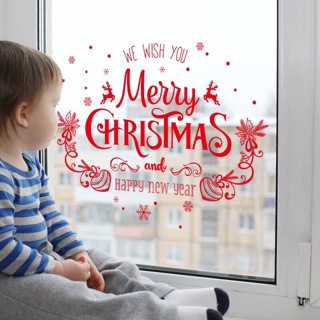 Decal noel chữ merry christmas