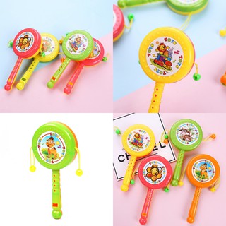 Trống lắc cầm tay cho bé, trống lúc lắc xúc xắc cho bé ngộ nghĩnh dễ thương