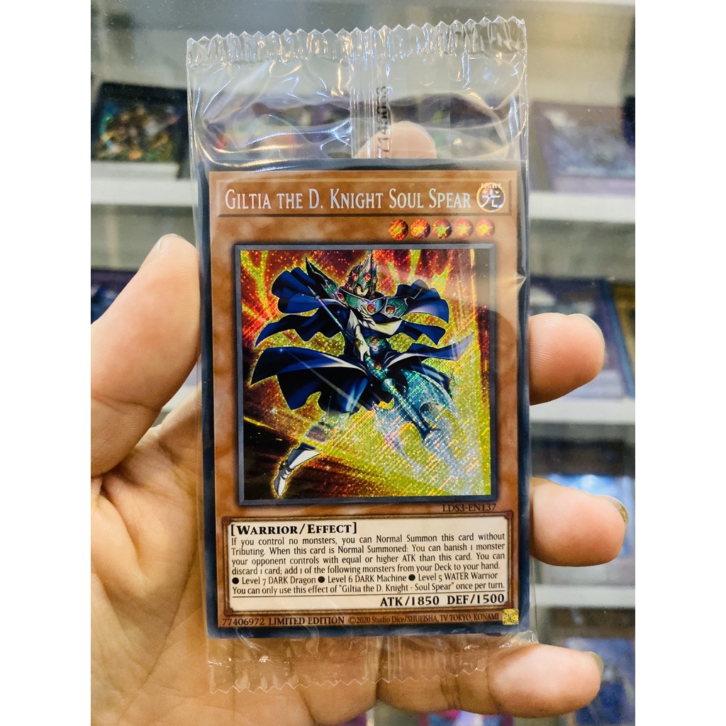 Thẻ Bài YugiOh! Mã LDS3-EN137 - Giltia the D. Knight - Soul Spear - Secret Rare - 1st Edition