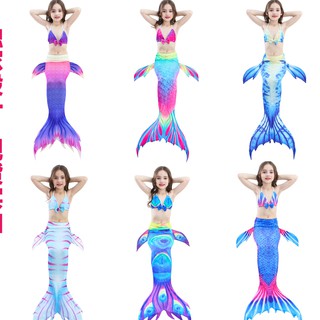 S1D4 Quần áo tắm đồ bơi bikini nàng tiên cá cho bé gái