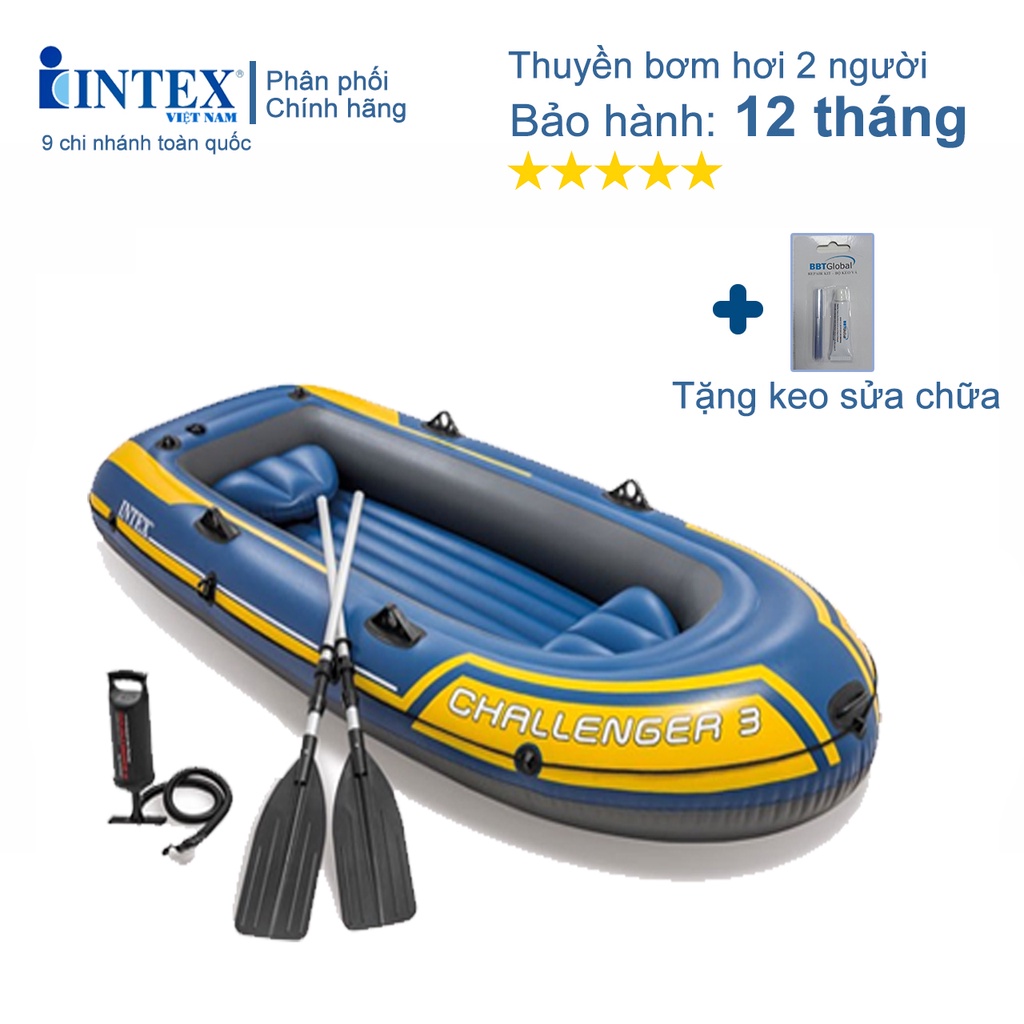 Thuyền bơm hơi Challenger 3 người INTEX 68370