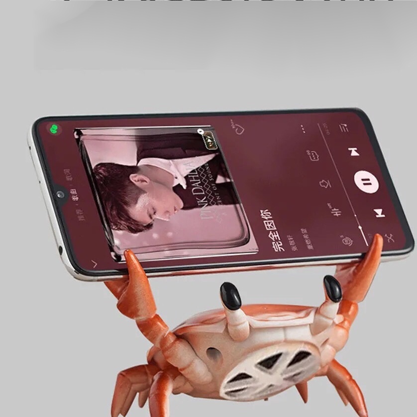 Loa Bluetooth Không Dây Hình Con Cua Ngộ Nghĩnh Cho Điện Thoại