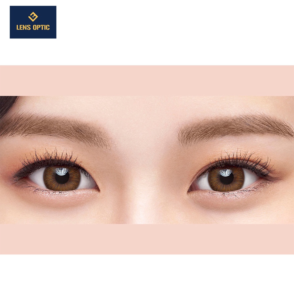 Kính áp tròng 1 ngày ACUVUE Define Fresh Honey màu nâu tây có độ cho mắt cận - Lens Optic