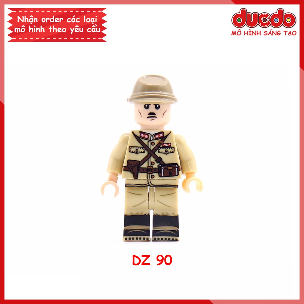 Minifigures Lính phát xít Nhật áo vàng siêu chất mới nhất - Đồ chơi Lắp ghép Xếp hình Mini lính Army WW2 DZ 64 90