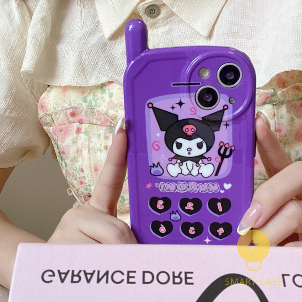 Retro Phone Shape IMD Phone Case Compatible with iPhone 13 Pro Max 12 11 Mini X XS Max XR SE 8 Plus 7 6 6S Aesthetic Ins Newest Fashion Korean Style Retro Classic Cute Cartoon Couple Shockproof Protective TPU Cover Shell