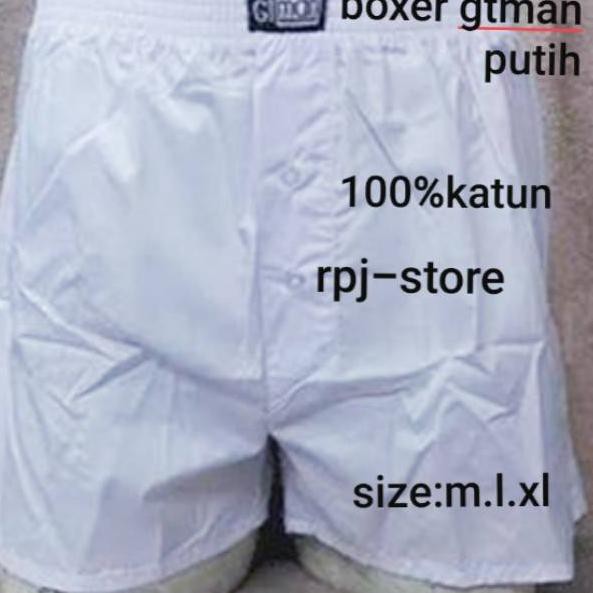 Quần Lót Boxer Vải Cotton Màu Trắng Trơn Phiên Bản Giới Hạn