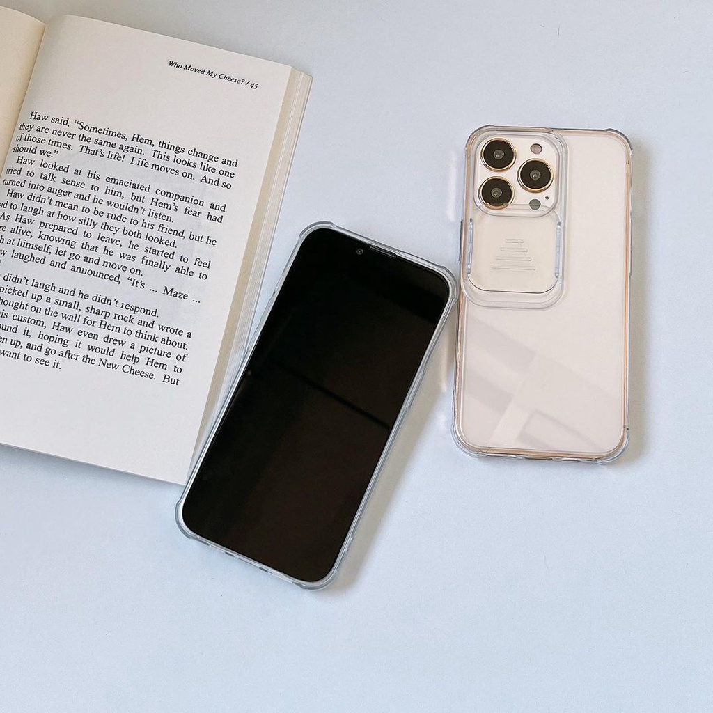 Ốp lưng iPhone Nắp Trượt Bảo vệ Camera Có Chống Sốc cho iPhone 13 Pro Max 12 Pro Max 11 Pro Max - MIKA STUDIO