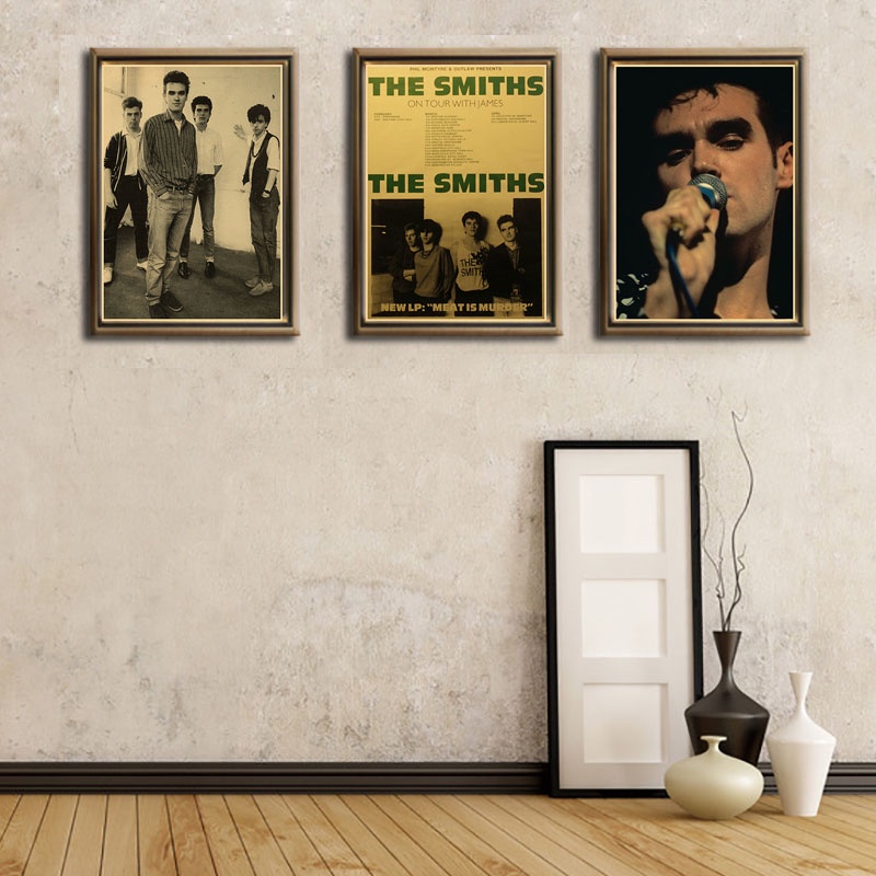 Poster Dán Tường Trang Trí In Hình Ban Nhạc rock the smiths Phong Cách vintage