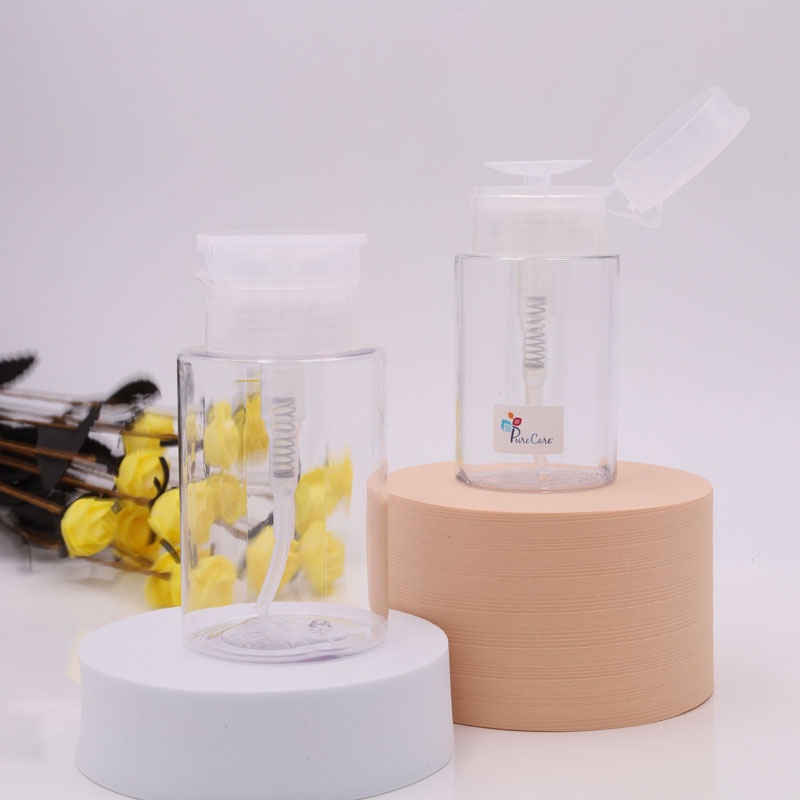 Chai nhựa PETG 100ml 150ml 200ml đựng nước tẩy trang, nước lau gel,rửa móng tay toner, Nail Empty Dispenser Bottle