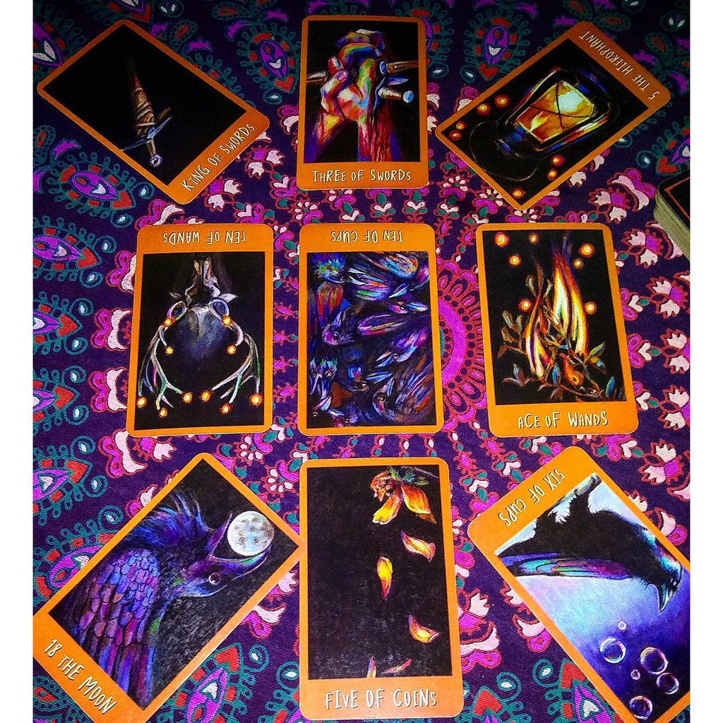 Bộ Bài Raven's Prophecy Tarot (Mystic House Tarot Shop) - Bài Gốc Authentic Chính Hãng 100%