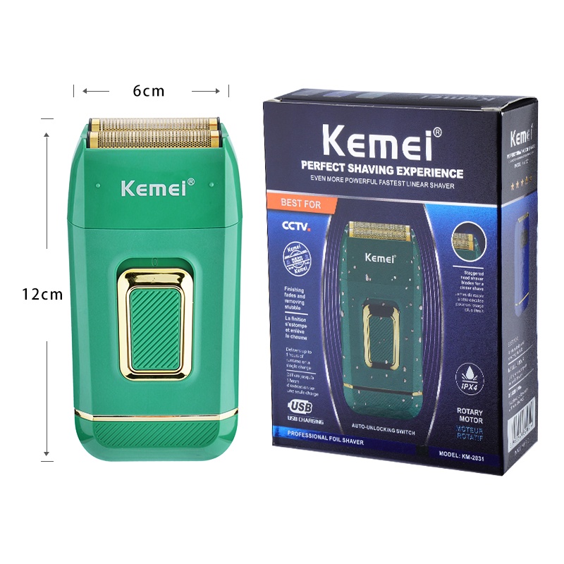 Máy Cạo Râu 2 Lưỡi Đa Năng Kemei KM - 2031