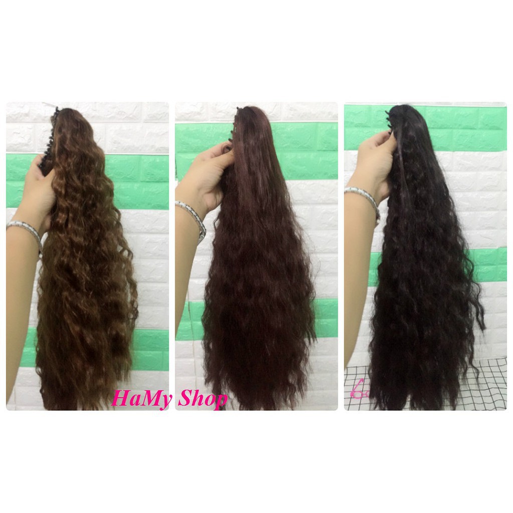 Tóc giả nữ giá rẻ ❤FREESHIP❤ Giảm 5k khi nhập [ TOCGIAHOT]- Tóc giả ngoặm xù mì