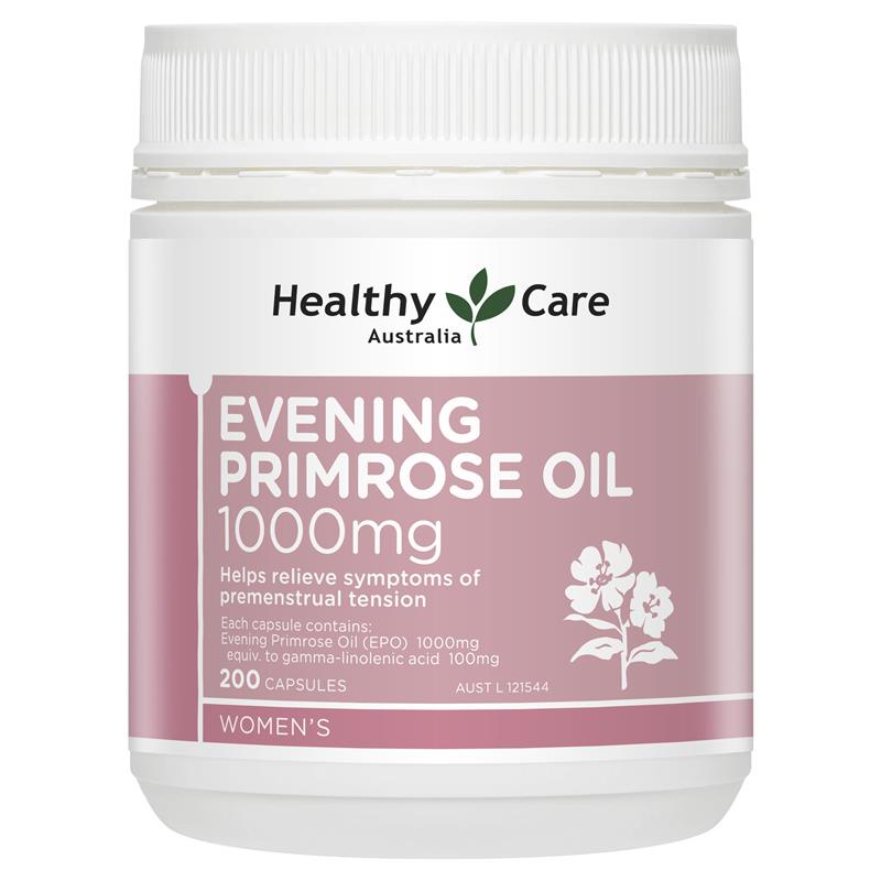 Healthy Care Evening Primrose Oil - Thực phẩm chức năng Tinh dầu hoa anh thảo 1000mg 200 viên