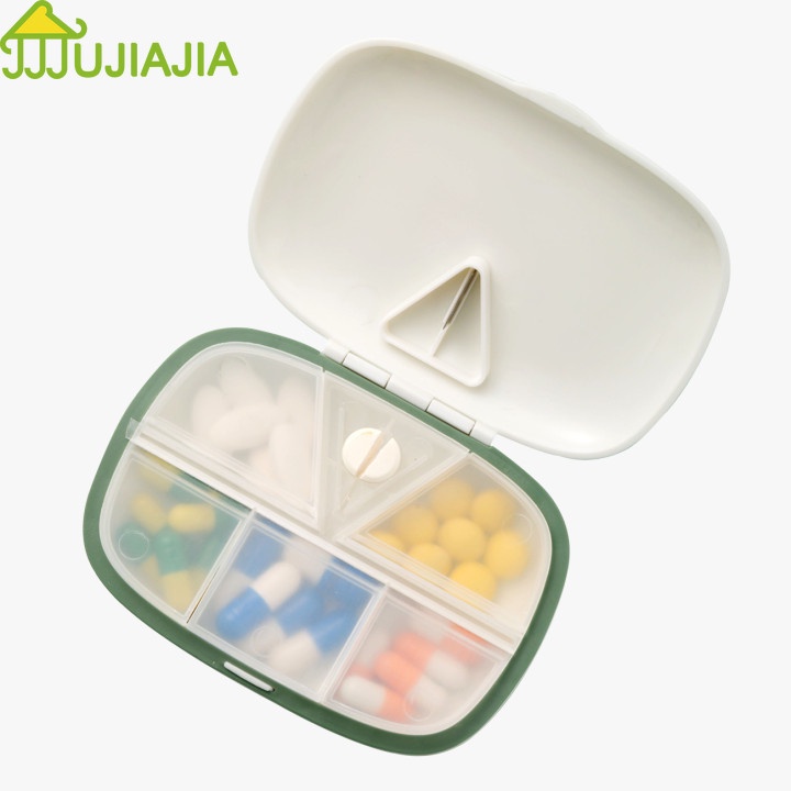 Hộp đựng thuốc 5 ngăn JUJIAJIA chống thấm nước chống ẩm dễ mang theo tiện dụng