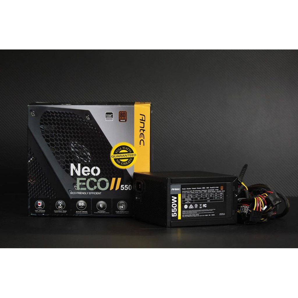 Nguồn máy tính công suất thực Antec 550W NEO ECO II - Hàng chính hãng - Bảo hành 36 tháng