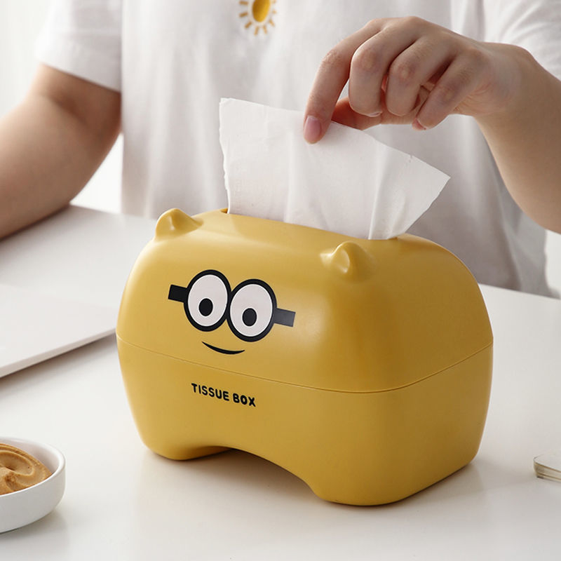 Hộp đựng khăn giấy họa tiết hoạt hình sáng tạo trang trí nhà cửa 2022