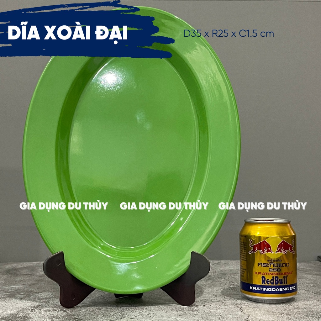 Dĩa hạt xoài melamine nhựa phíp 3 size an toàn cho sức khoẻ, dễ vệ sinh, hạn chế vỡ màu trắng, vàng, xanh, đủ bông