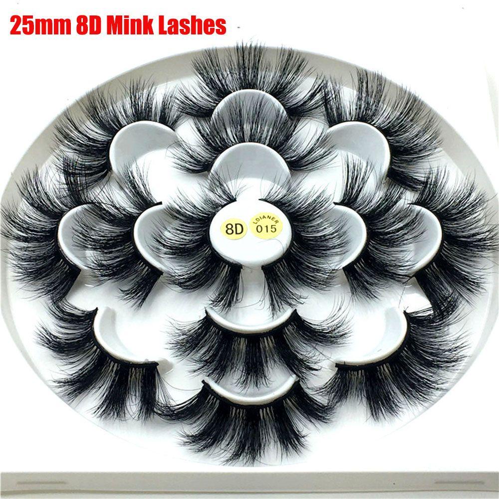 Bộ 7 Cặp Lông Mi Giả Dày Dài 25mm Chất Lượng Cao