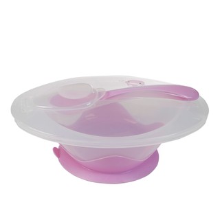 Bộ chén ăn đế dính kèm thìa kuku kuku5359