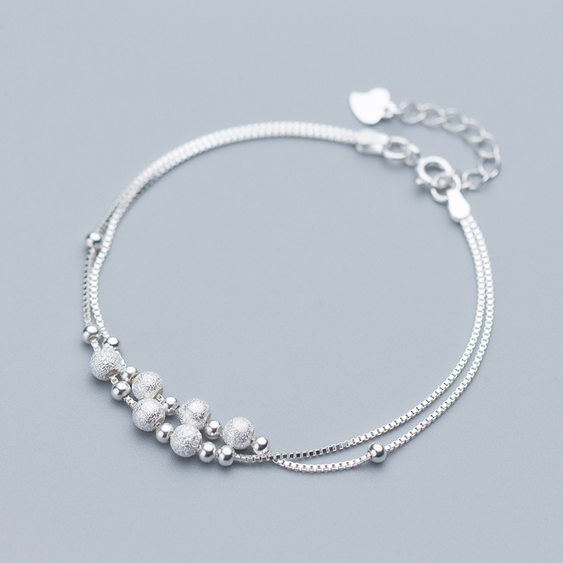 Silver Bracelet Fashion Lucky Transfer Beads