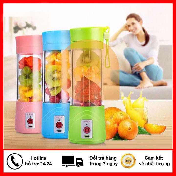 MÁY XAY SINH TỐ CẦM TAY DI ĐỘNG MINI  MÃ: HM-03 BAN ILDIN MAY XAY 6 LƯỠI