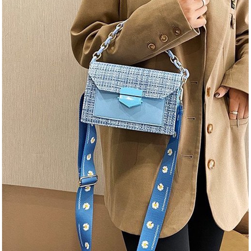 TÚI ĐEO CHÉO NỮ DA DẠ DÂY HOA CÚC BH 471 | BigBuy360 - bigbuy360.vn