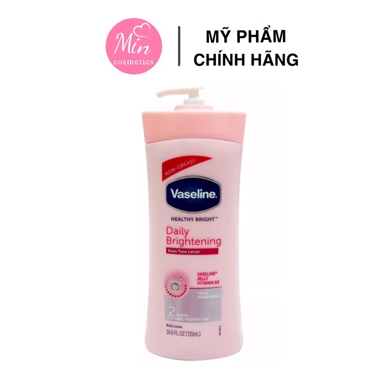 Sữa dưỡng thể trắng da Vaseline Daily Brightening 725ml