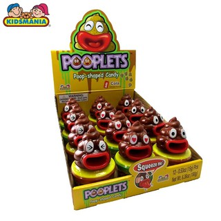 ( Bán sỉ ) Lốc 12c Kẹo đồ chơi Shit bóp Pooplets vị Cola 15gr