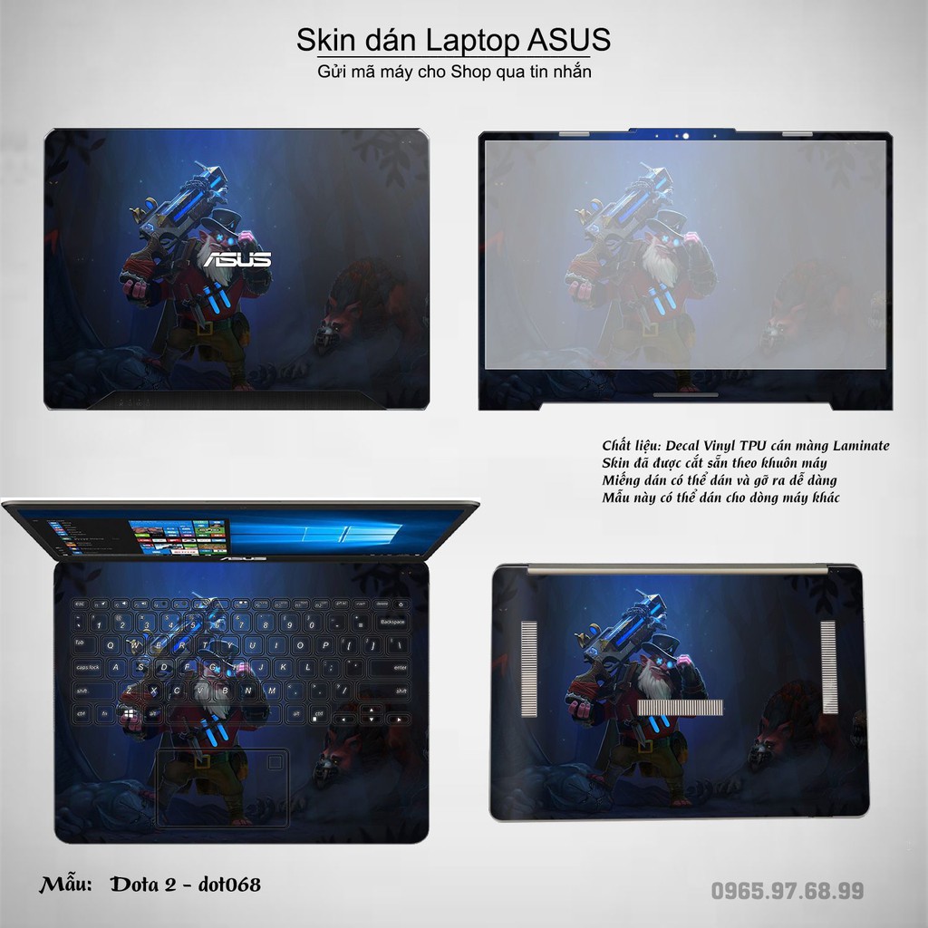 Skin dán Laptop Asus in hình Dota 2 _nhiều mẫu 12 (inbox mã máy cho Shop)