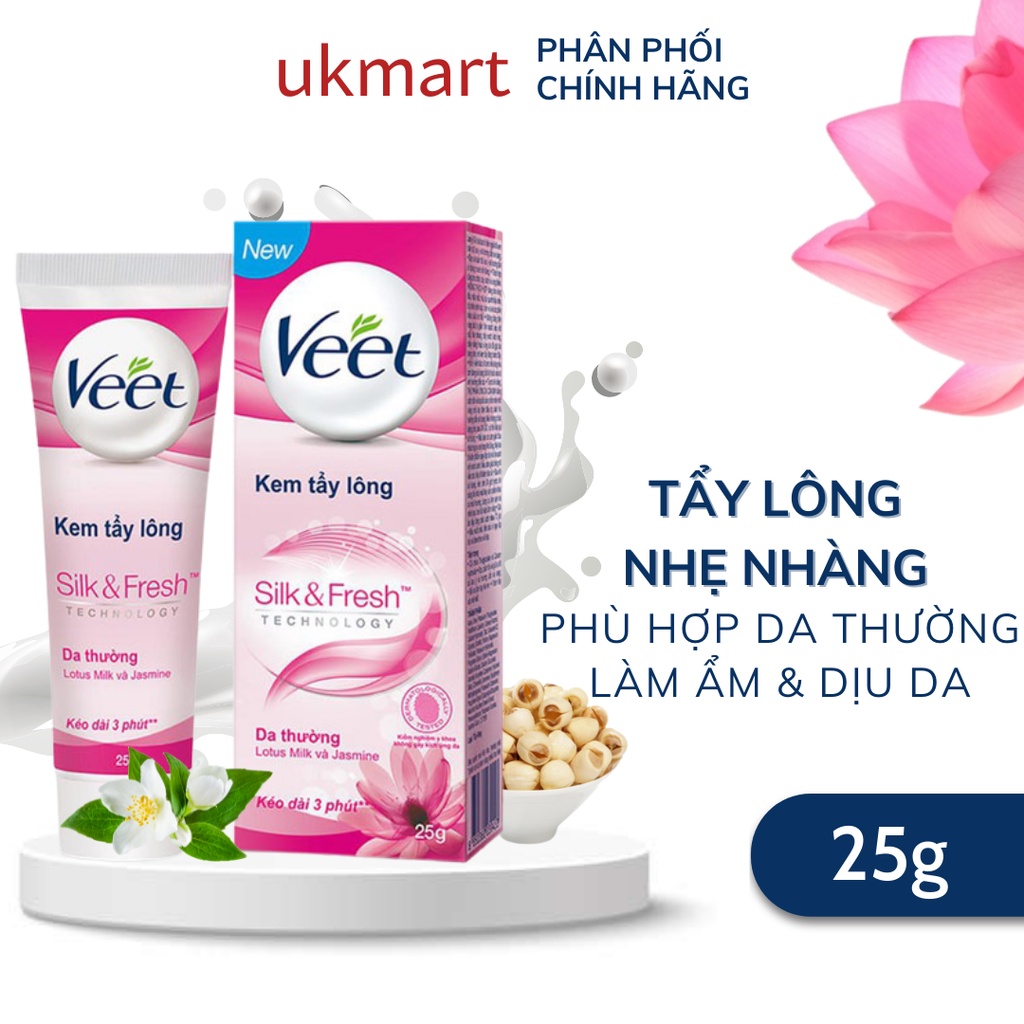 Kem Tẩy Lông Veet Hair Removal Cream Cho Da Thường, Da Nhạy Cảm