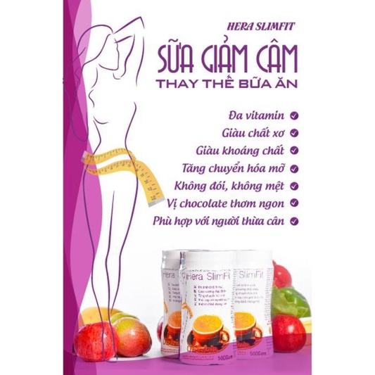 [FREESHIP] Sữa giảm cân Hera Slimfit 500gr - Tiêu chuẩn Đức-CHÍNH HÃNG-Giảm nhanh, tốt cho sức khỏe