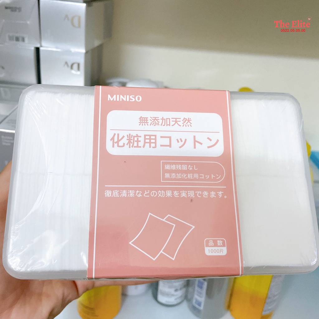 Bông đắp toner hộp 1000 miếng thay thế mask - mỏng mềm mịn - siêu tiết kiệm HONGMOON98