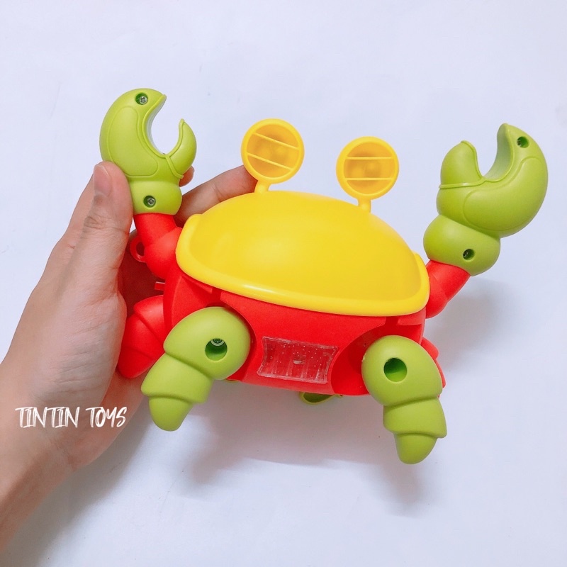 [ĐÈN-NHẠC-DI CHUYỂN] Đồ chơi cua pin dễ thương cho bé