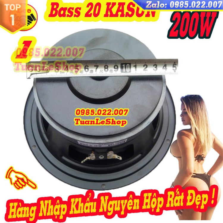 LOA BASS 2 TẤC KASUN CHÍNH HÃNG KH8400 - LOA BASS RỜI - GIÁ 02 CHIẾC LOA BASS 20