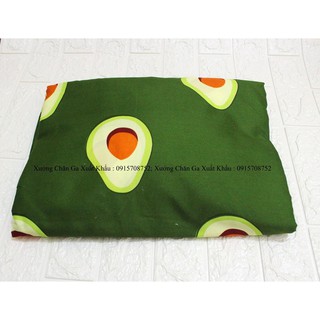 bộ chăn ga gối cotton poly quả bơ